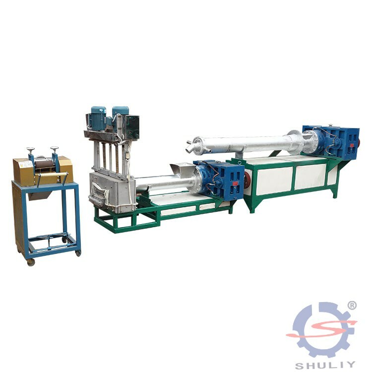 The development prospect of plastic pellet making machine is very good 1 PP PE flake products recycling and pelletizing machine