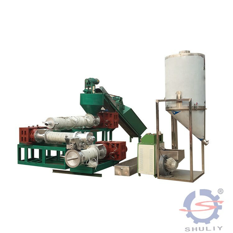 PP PE flake products recycling and pelletizing machine (3)