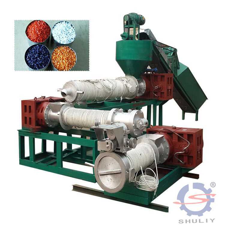 What should be paid attention to in the operation of waste plastic recycling pelletizing machine? 1 PP PE flake products recycling and pelletizing machine12