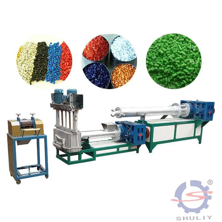 PP PE flake products recycling and pelletizing machine