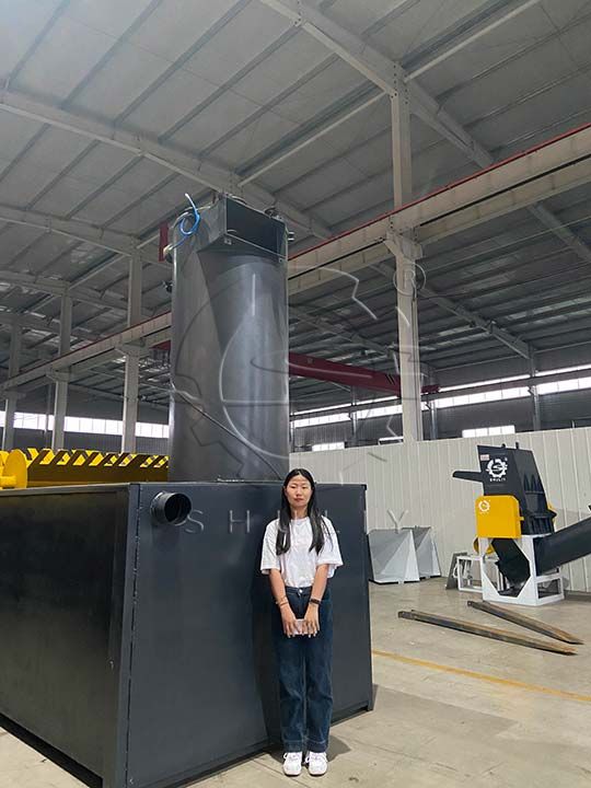 Sistem pembersihan dan pengeringan plastik