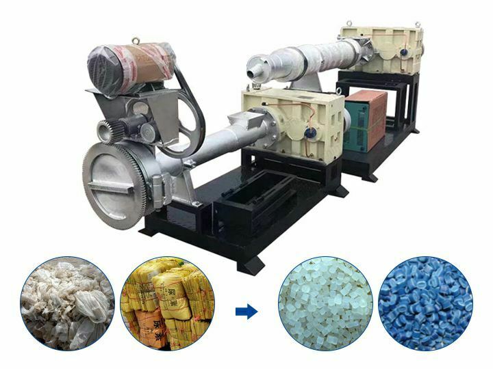 Plastic pellet making machine