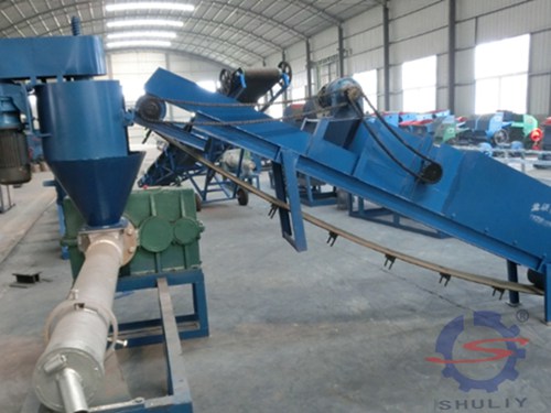 Plastic film recycling granulator