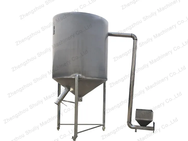 Plastic film recycling line 13 plastic granules storage bin
