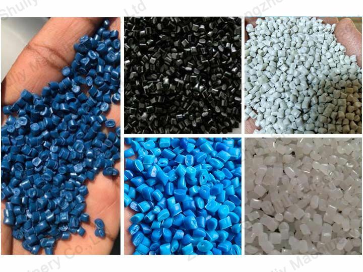 Waste PP PE flake recycling line 4 recycled plastic pellets