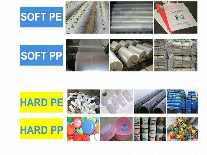 soft and hard pp pe materials