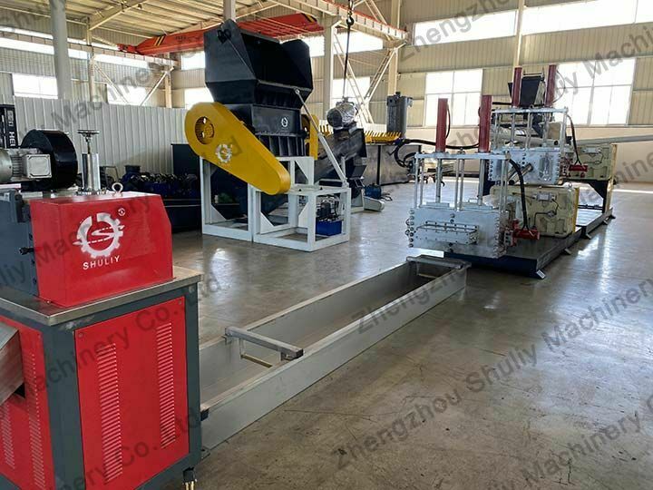 Plastic film recycling line 1 plastic granulating line for sale