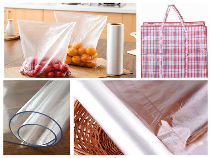 different kinds of plastic film