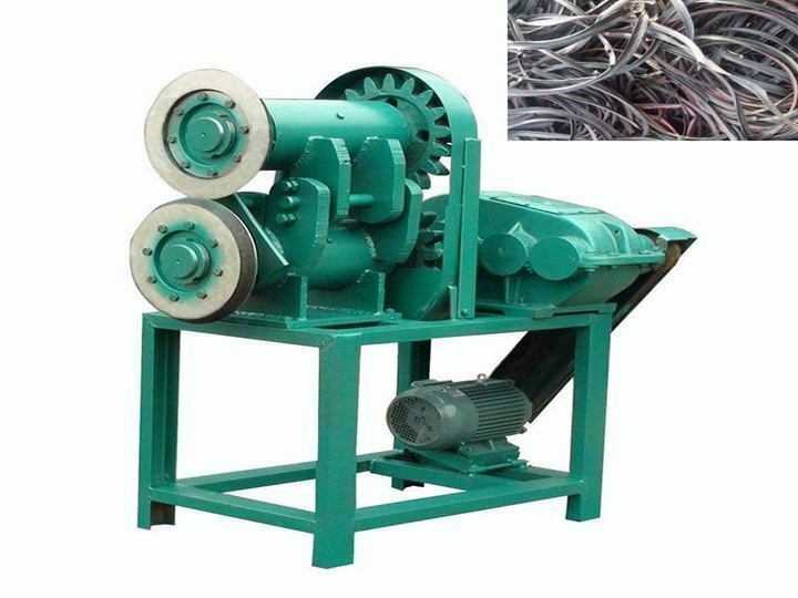Rubber powder production line | waste tire recycling plant 2 strip cutter