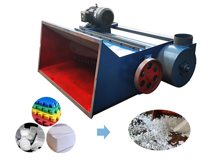 Horizontal foam crusher | Plastic shredder