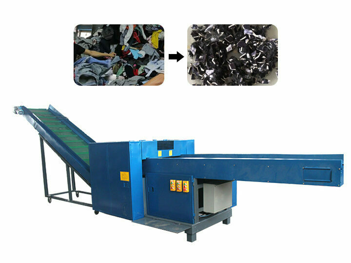 Fiber Shredder for cutting waste cloth