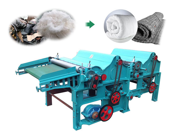 garment rags tearing machine