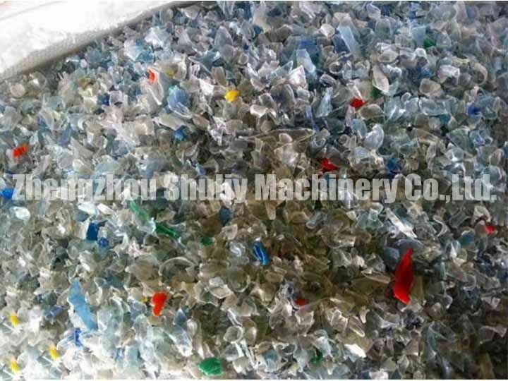 PET bottle recycling line shipped to Congo 5 PET chips