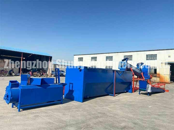 Plastic washing recycling machine exported to Kenya 6 plastic recycling line