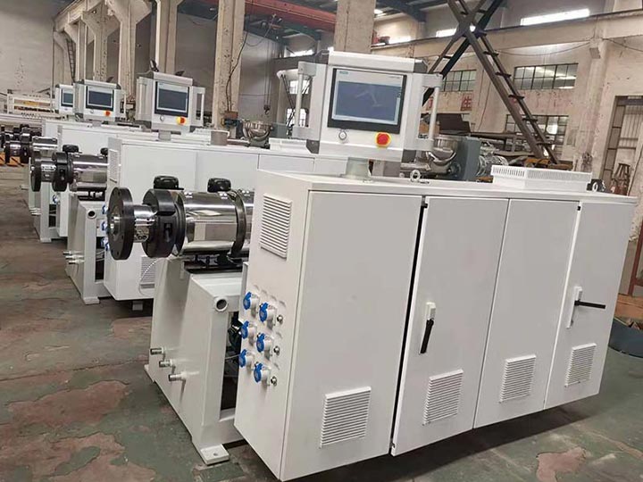 Plastic profile extrusion line | PVC ceiling making machine 2 Double screw extruder