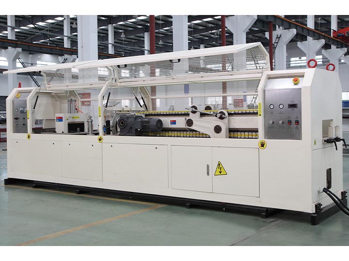 Plastic profile extrusion line | PVC ceiling making machine 4 cutting unit