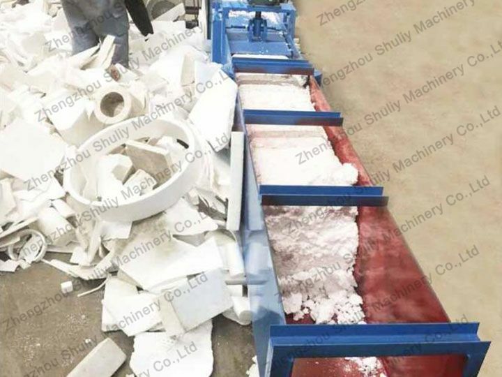 Eps Foam Cold Pressing Styrofoam Densifier Sent To Malaysia 1 Eps Foam Compactor1