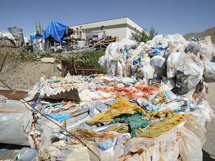 Plastic film recycling line 4 raw materials of plastic granulating line