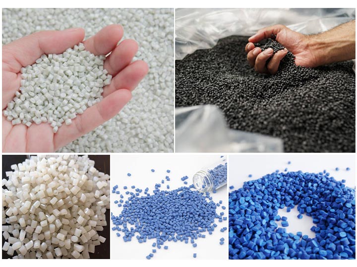 Plastic film recycling line 15 recycled plastic granules