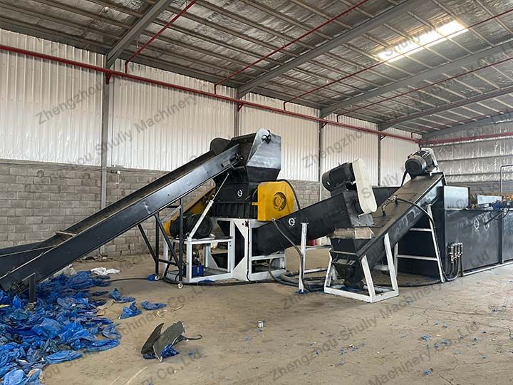 plastic crusher and washing machine