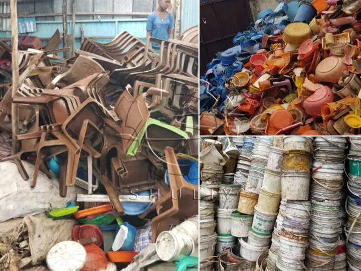 PP HDPE plastic crushing washing pelletizing line - Ethiopia 1 PP HDPE raw materials2