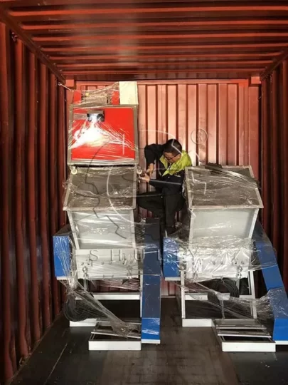 PP HDPE plastic crushing washing pelletizing line - Ethiopia 3 delivery2