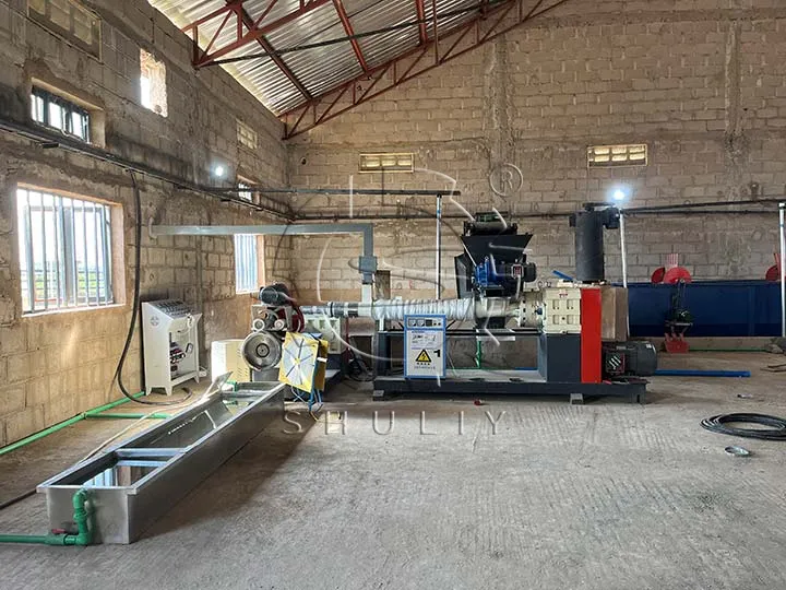 HDPE plastic recycling machine granulator installed in Nigeria 4 PLastic recycling plant completion