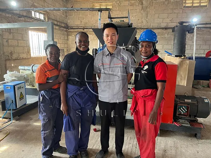 HDPE plastic recycling machine granulator installed in Nigeria 1 HDPE plastic recycling machine granulator