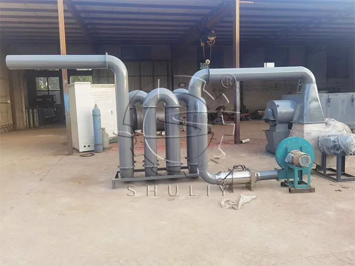 LDPE film washing drying recycling plant in Indonesia 3 plastic dryer pipe2