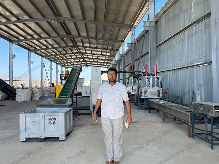 Planta de reciclagem de plástico HDPE instalada em Omã