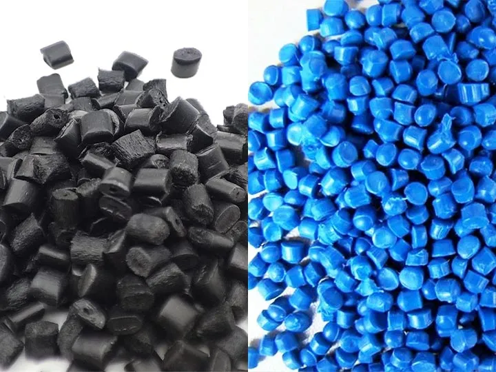 高品質の黒と青のプラスチックペレット
