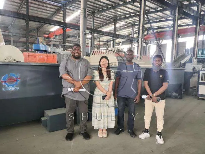 Nigerian client visted Shuliy plastic recycling plant