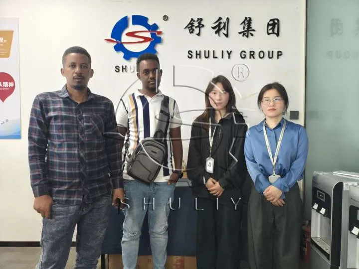 clients from Ethiopia visited Shuliy plastic recycling machines