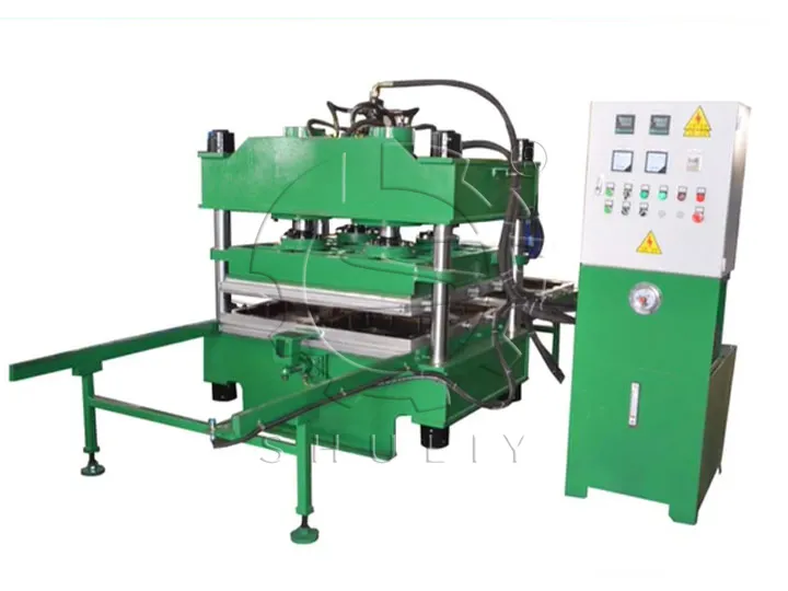 Máquina para fabricar baldosas de goma industrial para producción de alta densidad