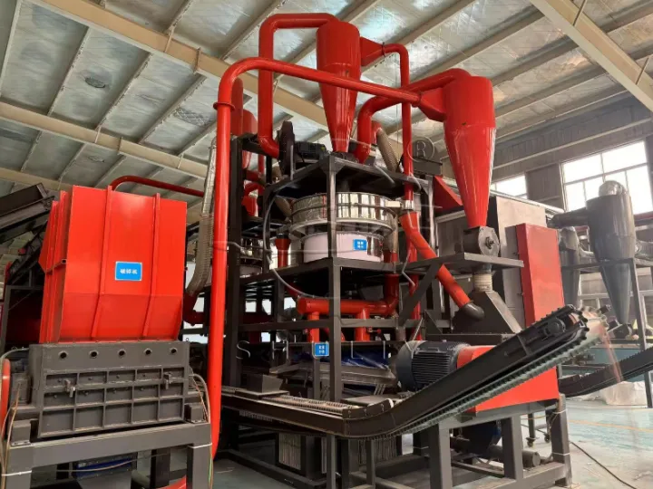 Dry type PCB recycling line
