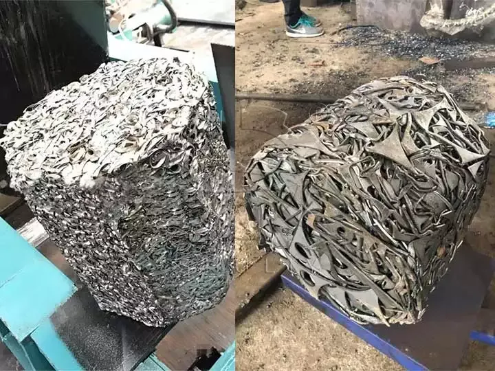 Heavy-Duty Scrap Metal Baler End Product